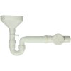 Funnel siphon with non-return flap white 1 1/2" x DN 50