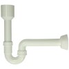 Tubular urinal siphon NW 40, white plastic