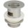 Shaft valve with filter, gold plated with overflow, 1 1/4&quot; x 60 mm