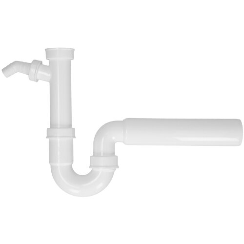 Pipe drain trap 1 1/2" with connection Output backwards, RW 50 mm