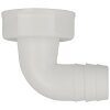Connection sleeve 90° x 1" for sink siphons