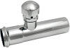 Extension pipe with ventilation 32 x 125 mm, chrome