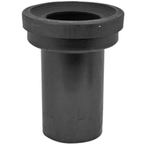PE-WC-Anschlussgarnitur DN 90 mit Rattensperre, Länge 185 mm, schwarz