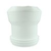 WC connection straight 100 x 100 mm F/M white for EURO WCs