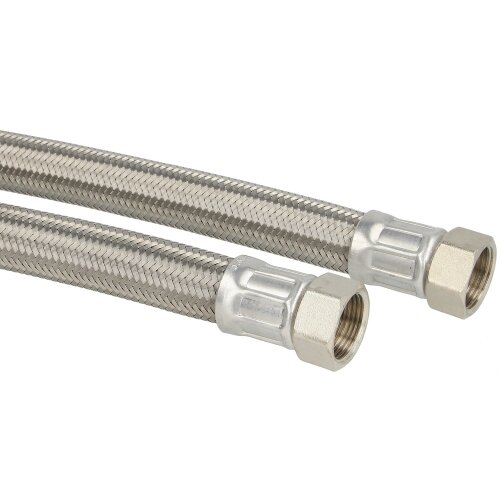 Connection hose 500 mm (DN 19) 3/4" nut x 3/4" nut stainless steel