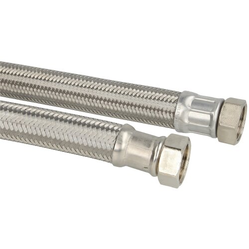 Connection hose 300 mm (DN 25) 1" nut x 1" nut stainless steel