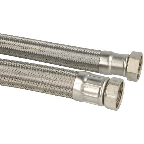 Connection hose 500 mm (DN 32) 1 1/4" nut x 1 1/4" nut stainless steel