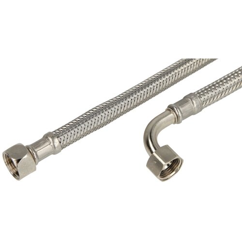 90° elbow connecting hose 300 mm 1/2" nut x 1/2" nut (DN 8)