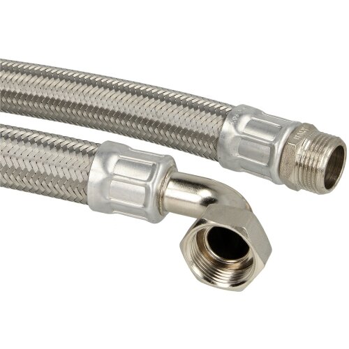 90° angle-connecting hose 500 mm 1" ET x 1" nut (bend) (DN 25)