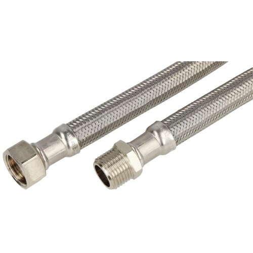 Connection hose 500 mm (DN 13) 1/2" ET x 1/2" nut stainless steel
