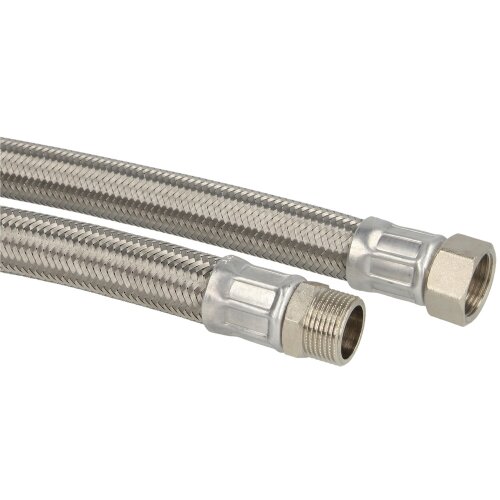 Connection hose 800 mm (DN 19) 3/4" ET x 3/4" nut stainless steel