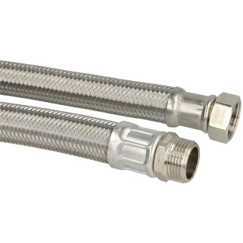 Connection hose 1,000 mm (DN 25) 1" ET x 1" nut stainless steel