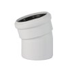 Soundproof drain pipe with 15° bend, DN 110