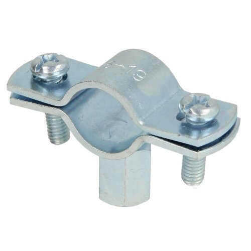 Screw-type pipe clamp, without inlay M 8/10 x 89 - 91 mm (3")