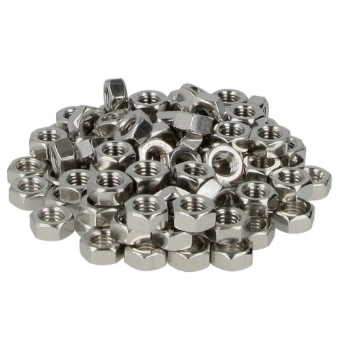 Hexagon nut M6 (PU 100 pcs.) DIN 934, class 8, stainless steel A2