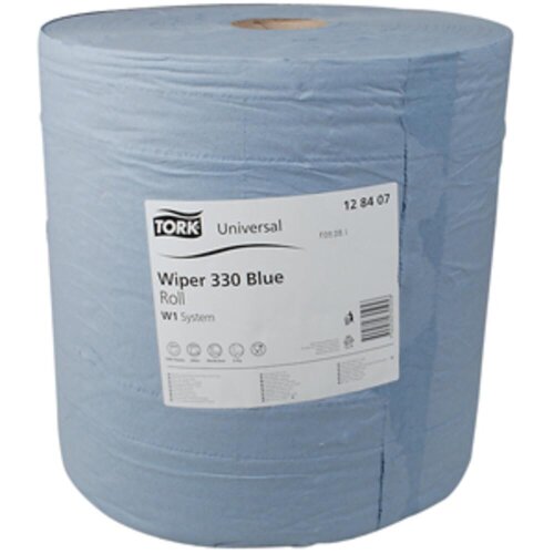 Tork universal wipes 37 x 34 cm,3 ply, 330 blue, 1000 w. 128407