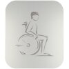 Pictogramm alu eloxiert, Behinderte selbstklebend