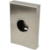Stainless steel sanitary bag holder brushed, for 25 bags