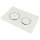 Geberit actuator plate Omega20 dual-flush, white/chrome-plated 115085KJ1