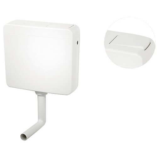 Exposed toilet cistern white 928 U low-level, with water-saving technology