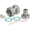 Screw joint for tap meter, chrome adapter and hose...
