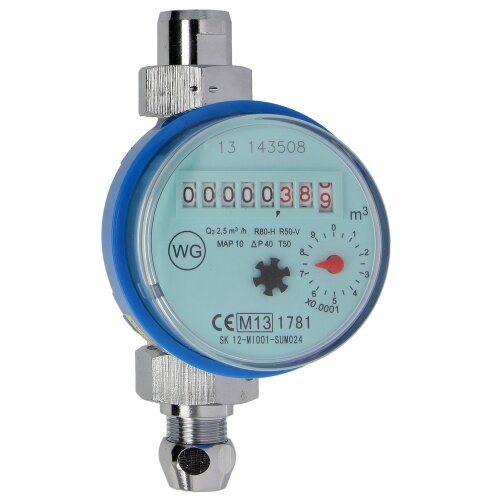 Basin meter 3/4" MID Q3 2.5m³/h calibration fee included