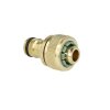 Hose connector 3/4" with plug-in coupling, brass