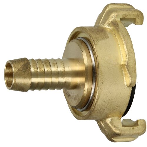 Brass quick coupling for hoses 1/2&quot;, 360&deg; rotatable