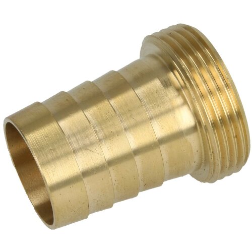 Brass hose tail flat-sealing male thread 1-piece 1 1/4" ETx1 1/4"