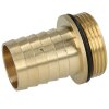 Brass hose tail with external thread flange and O-ring